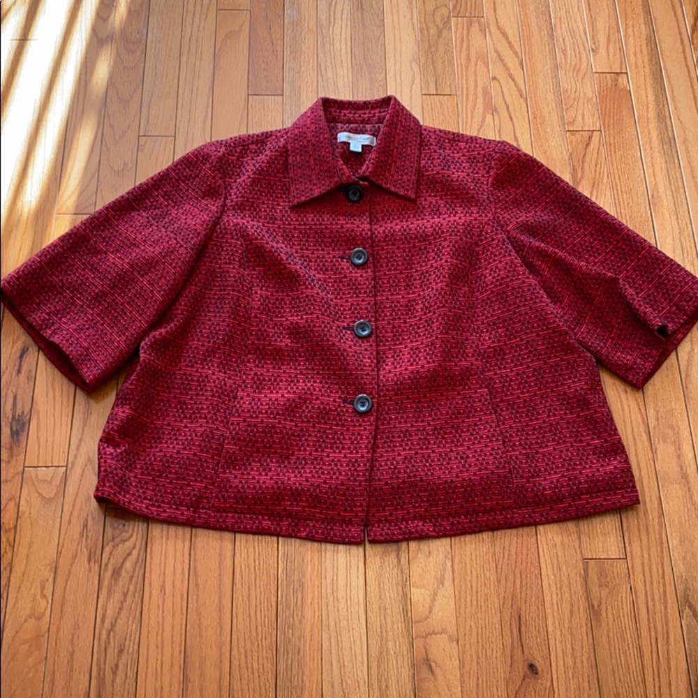 Cold Water Creek short sleeve blazer
